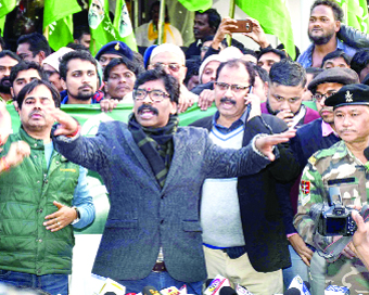 Jharkhand :  Hemant Soren after victory.