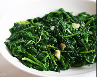 Sauteed spinach