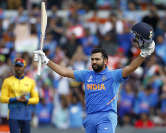 Rohit smashes 5th ton as India thrash Lanka by 7 wickets 