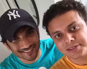 Sushant with his brother-in-law Vishal (file photo)