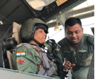 Sitharaman flies in Sukhoi