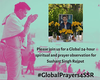 Global prayer meet for Sushant on Independence Day