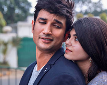 Sushant Singh Rajput and Sanjana Sanghi in 