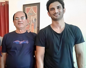 Late Sushant Singh Rajput with father K.K. Singh (file photo)
