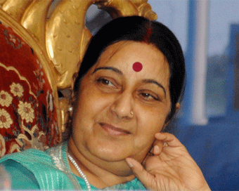 External Affairs Minister Sushma Swaraj (file photo)