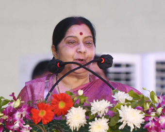 External Affairs Minister Sushma Swaraj (file photo)