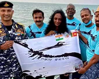 Syamala second Indian woman to conquer Palk Strait 