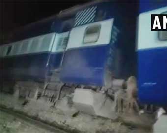 Empty train derails in UP