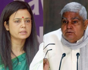 Mahua Moitra dares Bengal Governor to sue her, Jagdeep Dhankar denies charge