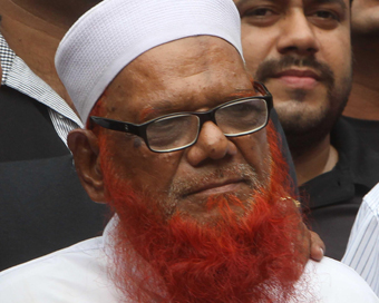 Abdul Karim Tunda, 70 year old being produced at Patiala House court in New Delhi on August 17, 2013. Tunda is a expert bomb maker of a millitant outfit. (Photo: IANS)