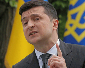 Ukrainian President Volodymyr Zelensky