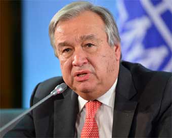 UN chief holding discussions 