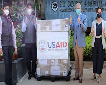 USA provides second shipment of 100 ventilators to India