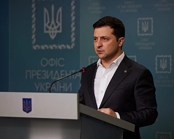 Ukraine President Volodymyr Zelensky 