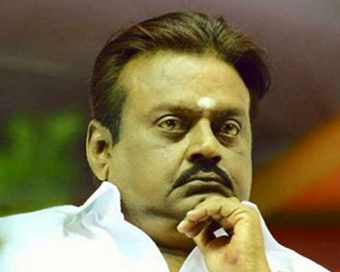 DMDK Founder Vijayakant admitted to hospital