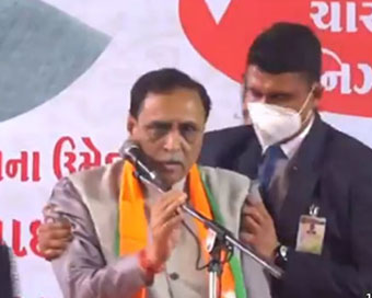 Gujarat CM Vijay Rupani collapses at rally, in hospital for observation