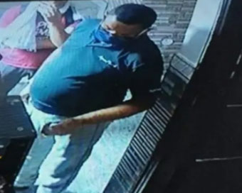 Vikas Dubey caught in CCTV at a hotel in Faridabad
