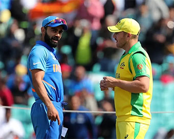Virat and Finch having a chat (file photo)