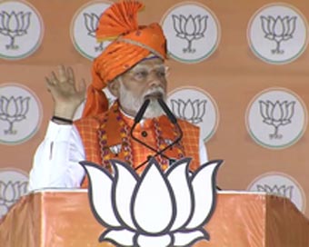 In Mp Poll Rally, Pm Modi Assails Congress For 