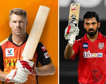 SRH skipper David Warner and KXIP captain KL Rahul