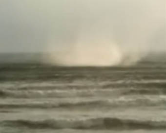 Video of waterspout emerging off the popular Baga beach in Goa goes viral