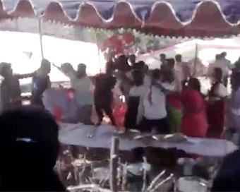 Fight in wedding