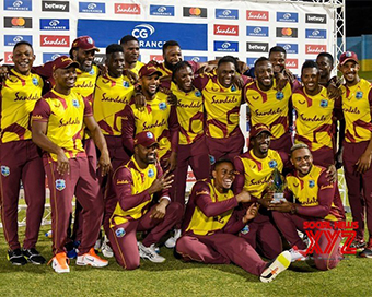 Evin Lewis smashes 34-ball 79 as West Indies tame Australia
