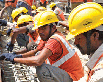 Construction workers (file pic)