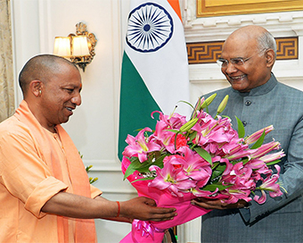 On second day of Delhi visit, Yogi Adityanath meets President Kovind