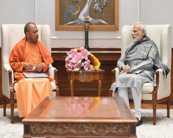 Yogi, PM meet in Delhi, discuss UP Global Investors Summit
