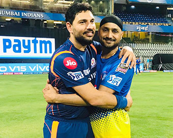 Yuvraj Singh, Harbhajan Singh (file photo)