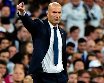  Real Madrid coach Zinedine Zidane 