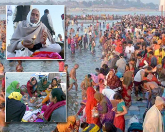 Thousands take holy dip at Kumbh on 